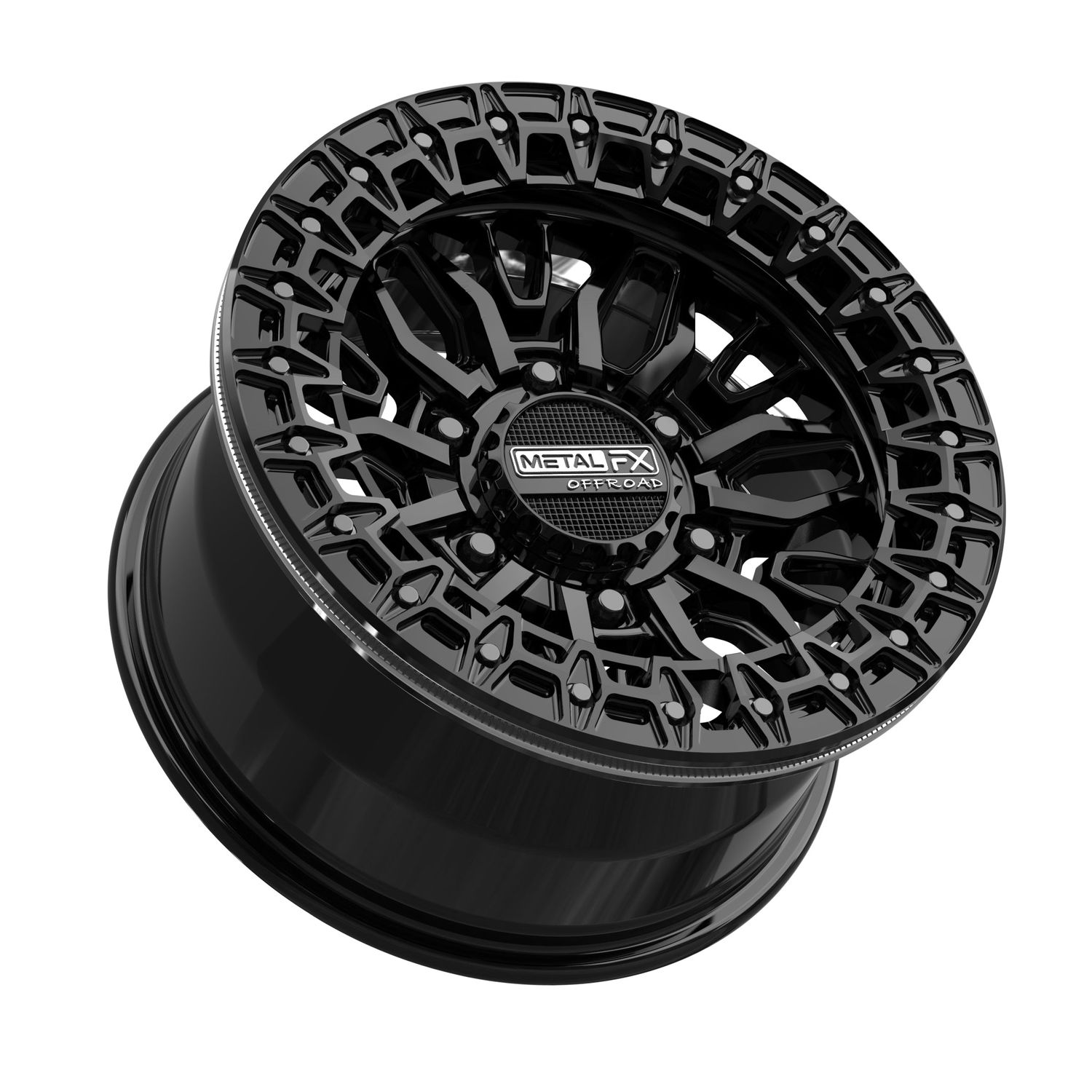 Mayhem 6R Beadlock | Gloss Black Mayhem 6R Beadlock | Gloss Black, Size: 15x8 | +0mm/4+4 | 6x5.5 | 98880 (Maverick R)