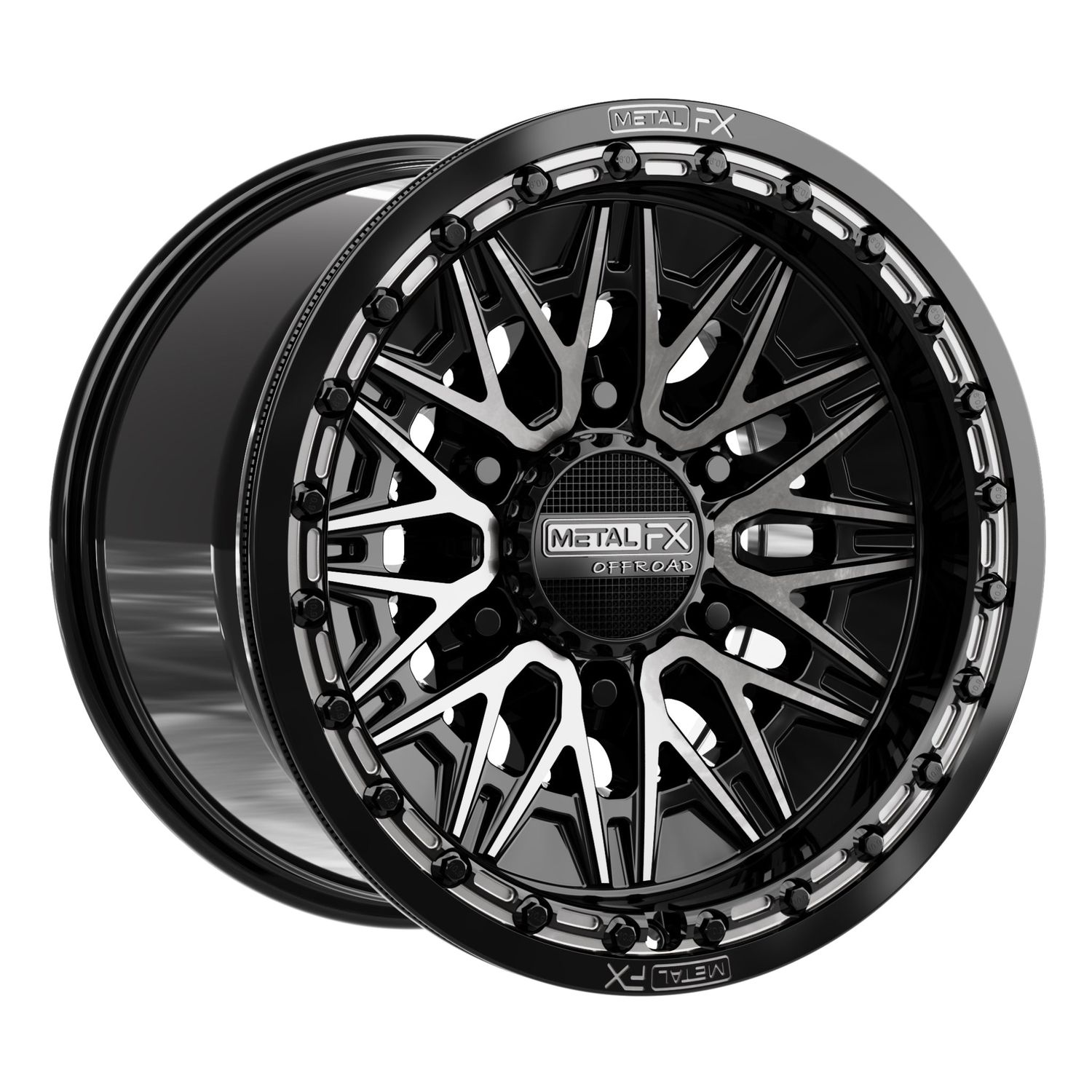 Alpha 6R Beadlock | Gloss Black DDT Face Alpha 6R Beadlock | Gloss Black DDT Face