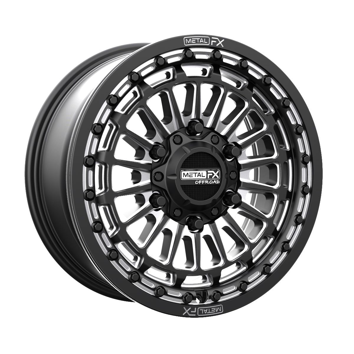 Delta 6R Beadlock | Satin Black Contrast Cut, Size: 15x7 | +38mm/5+2 | 6x5.5 | 78342 (Maverick R)