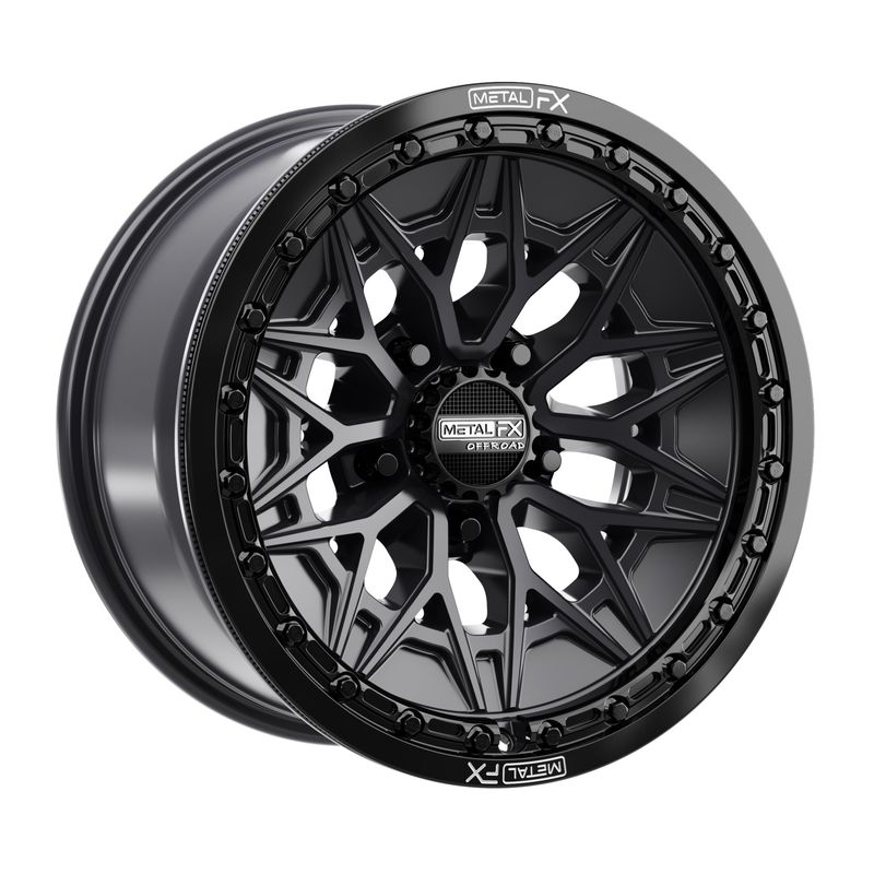 Alpha R Beadlock | Satin Black w/ Gloss Black Ring