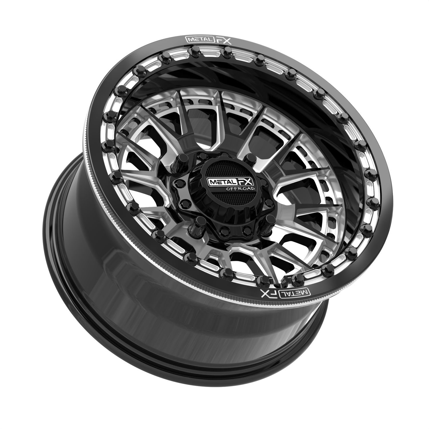Slayer Beadlock | Gloss Black Contrast Cut, Size: 15x8 | 0mm/4+4 | 4x136/4x137 | 98641 (Can-Am / Honda)