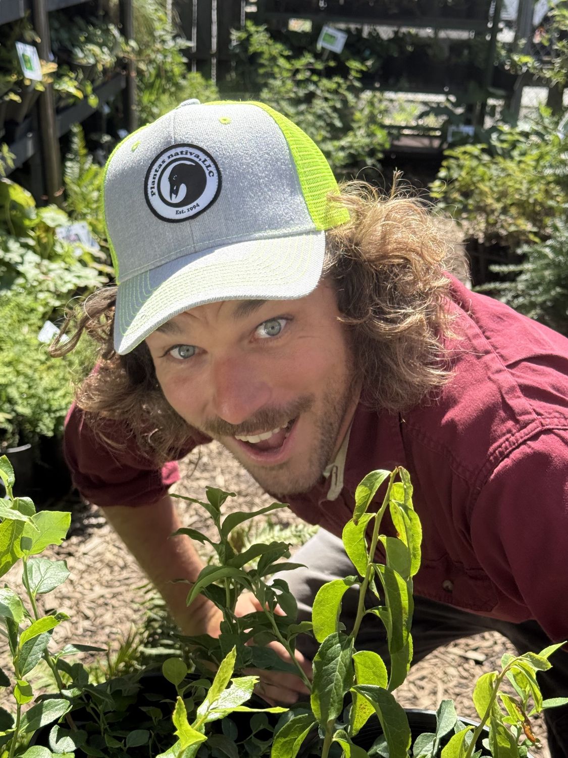 Bright Green &amp; Gray Hat