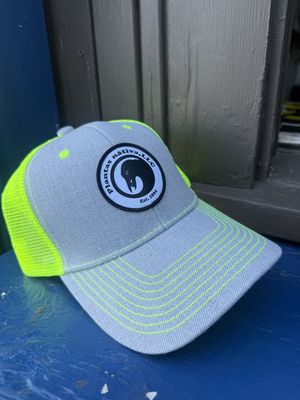 Bright Green &amp; Gray Hat