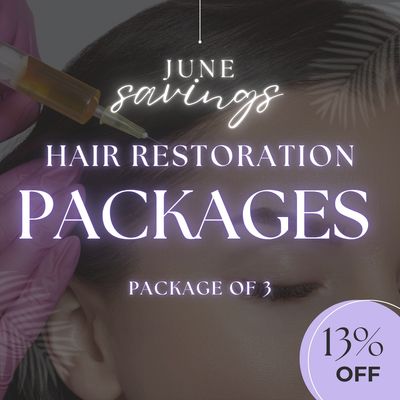 PRP Hair Restoration | Package of 3 Sessions