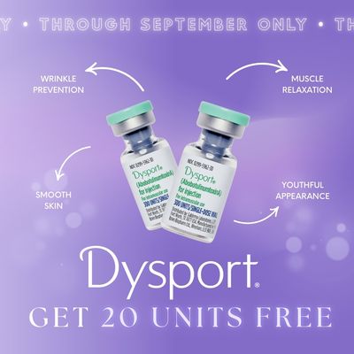 Dysport | Buy 100 Units &amp; Get 20 Units FREE