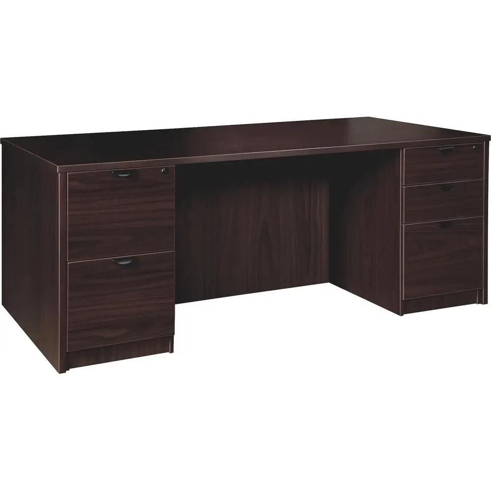 Lorell Prominence 2.0 Double-Pedestal Desk - 1&quot; Top, 72&quot; x 36&quot;29&quot; - 5 x File