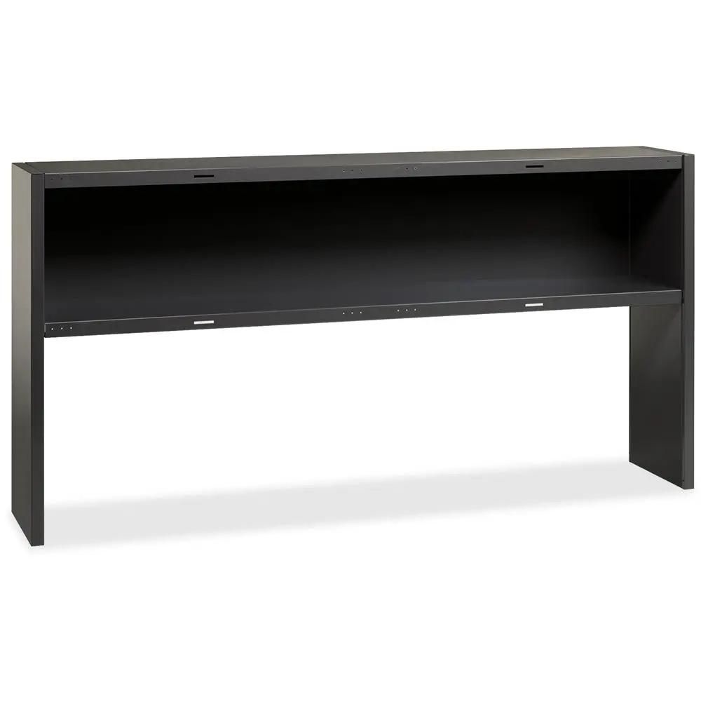Lorell Fortress Modular Series Stack-on Hutch - 72&quot; - Material: Steel - Finish