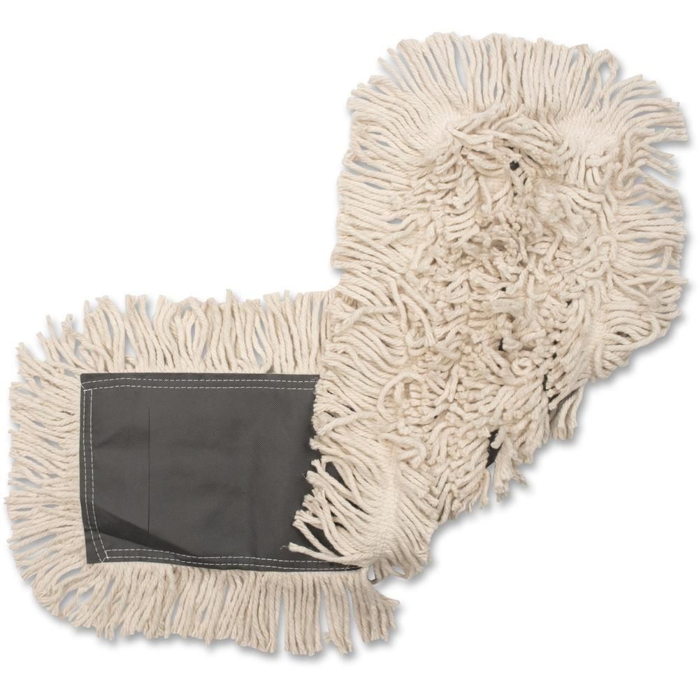 Genuine Joe Disposable Dust Mop Refill - 5&quot; Width x 36&quot; Length - Synthetic - 12