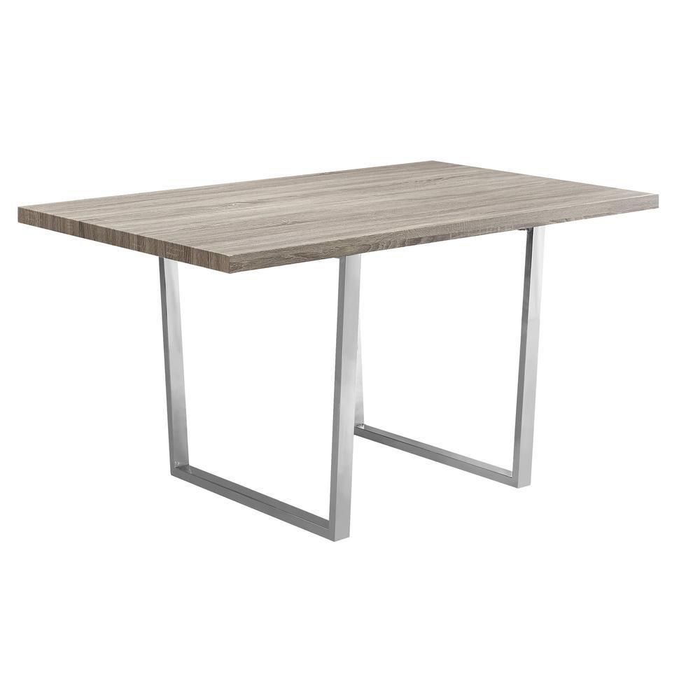 Dining Table, 60 Rectangular, Kitchen, Dining Room, Brown Laminate