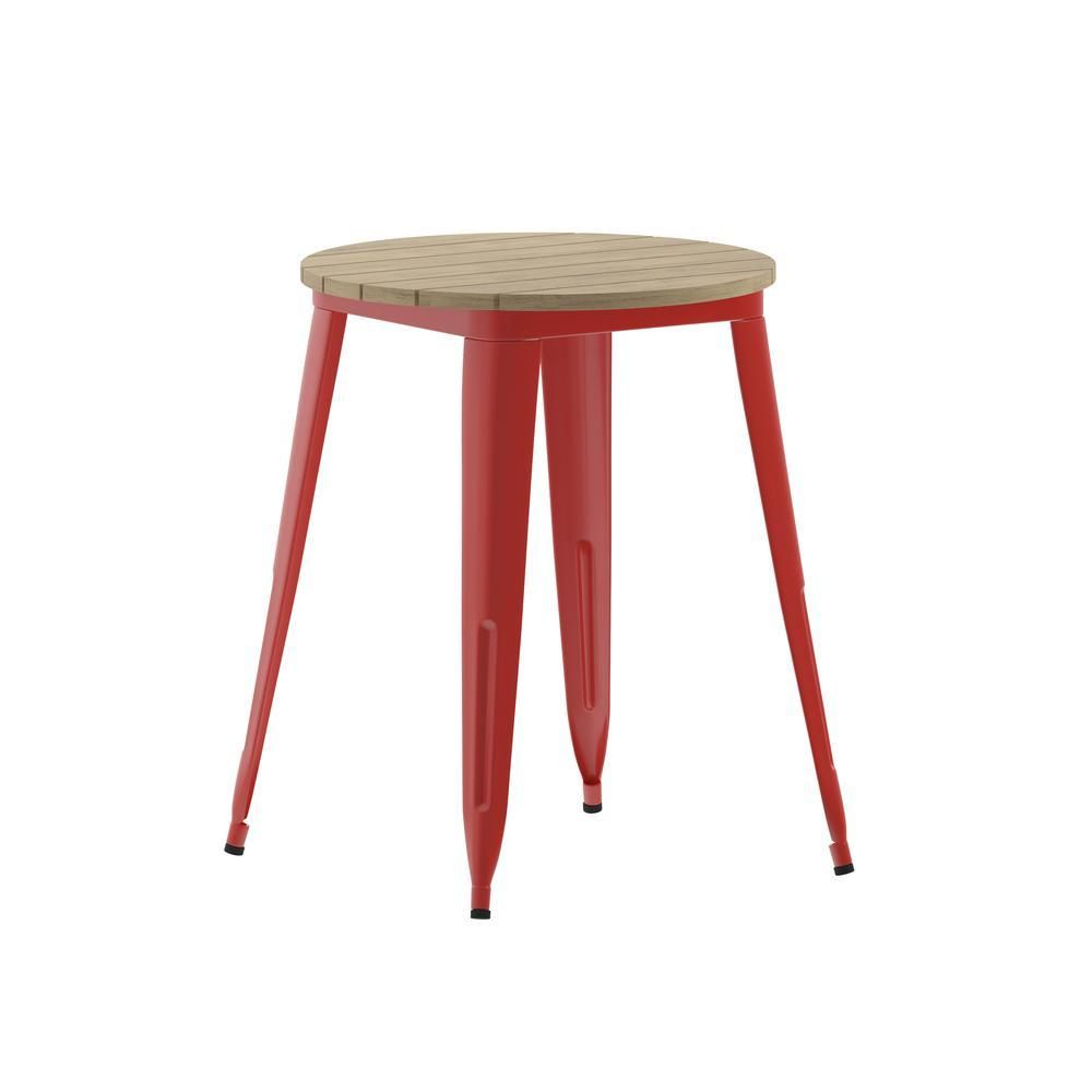 Contemporary 23.75&quot; Round Commercial Dining Table for 2