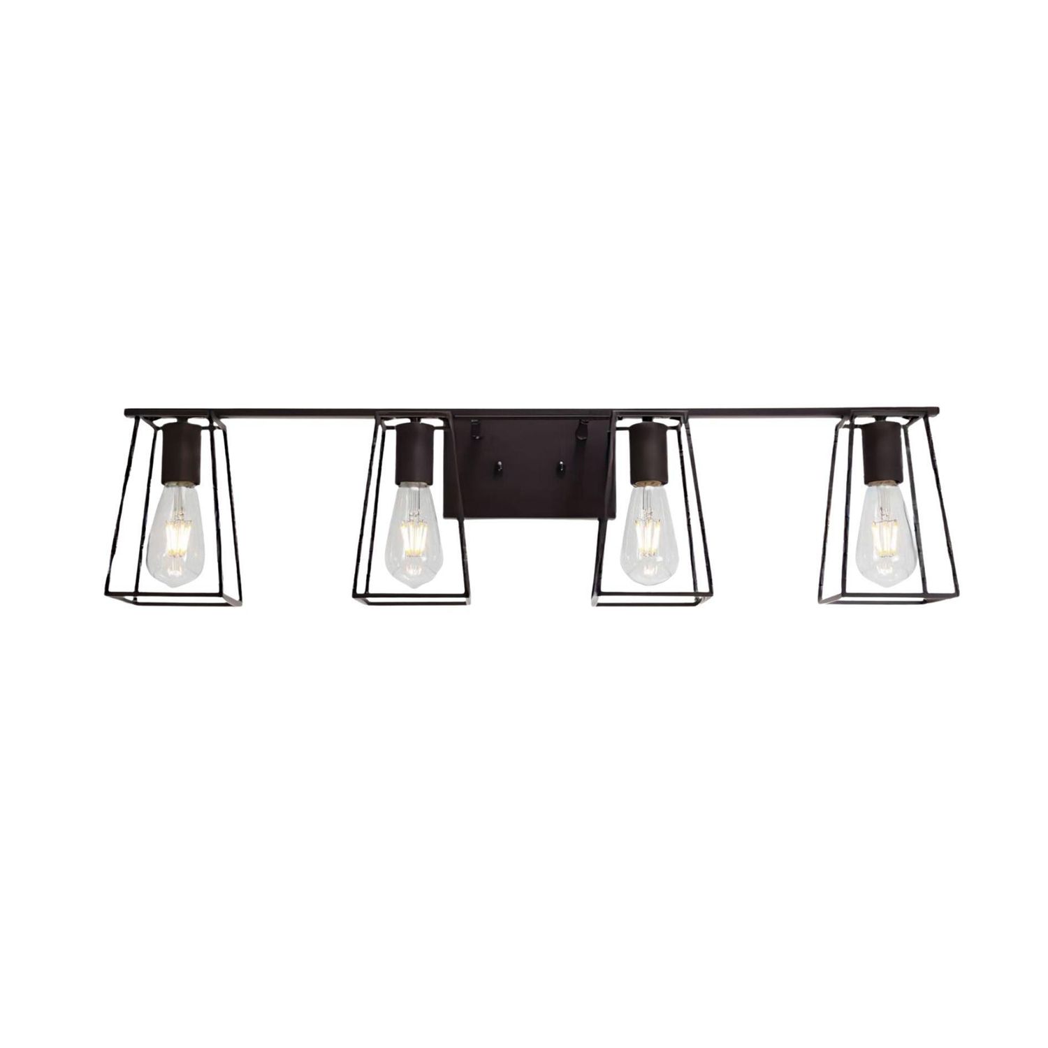 4-Light Oil Rubbed Bronze Vanity Lights for Bathroom, Industrial Vintage Wall
