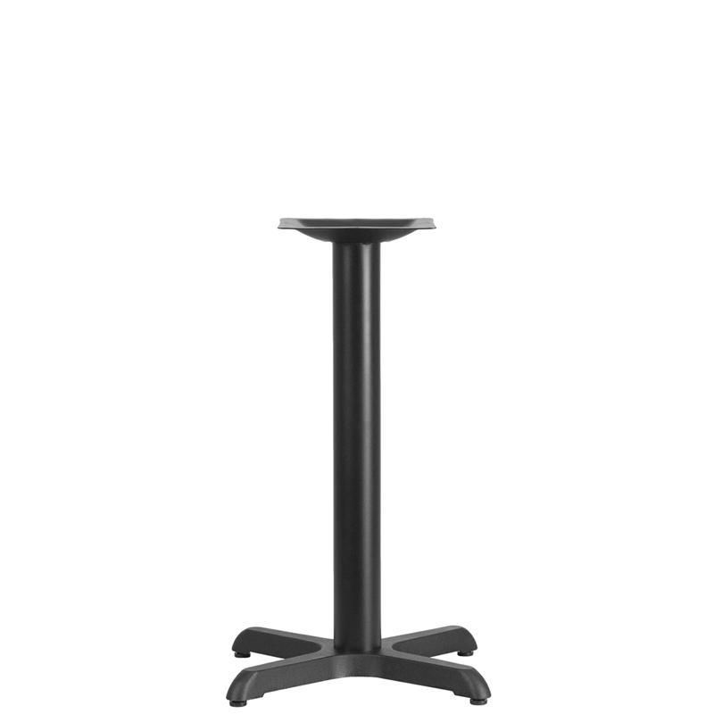 22&#39;&#39; x 22&#39;&#39; Restaurant Table X-Base with 3&#39;&#39; Dia. Table Height Column
