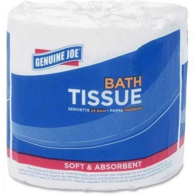 Everyday Genuine Joe 1-Ply Bath Tissue - 1 Ply - 1000 Sheets/Roll - White