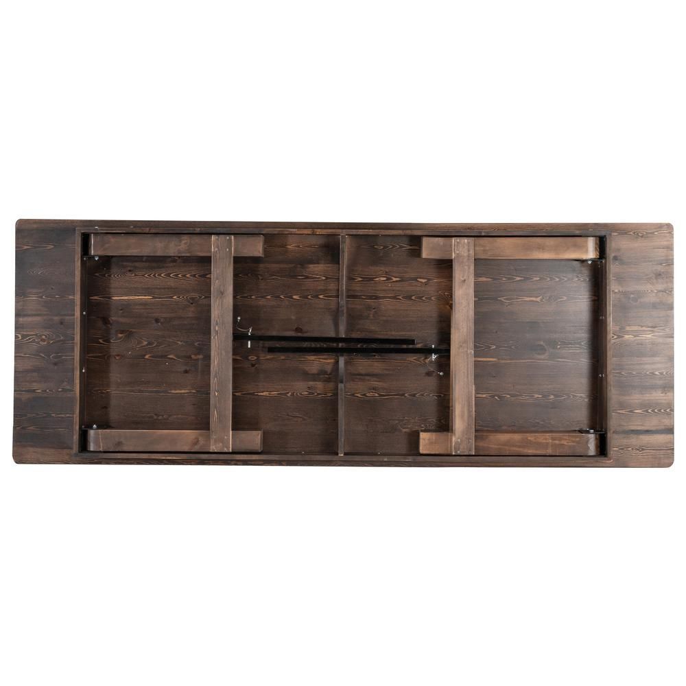 9&#39; x 40&quot; Farm Style Dining Table with X-Legs for Commercial and Residential Use
