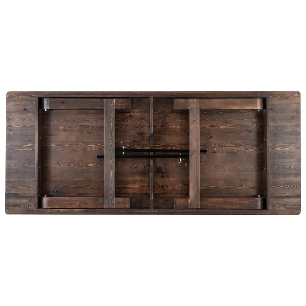 8&#39; x 40&quot; Farm Style Dining Table with X-Legs for Commercial and Residential Use