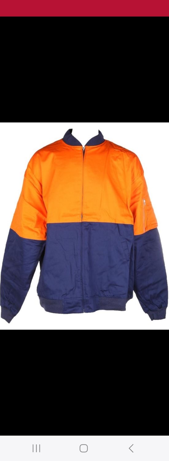 WorkSense HiVis Cotton Drill Jacket