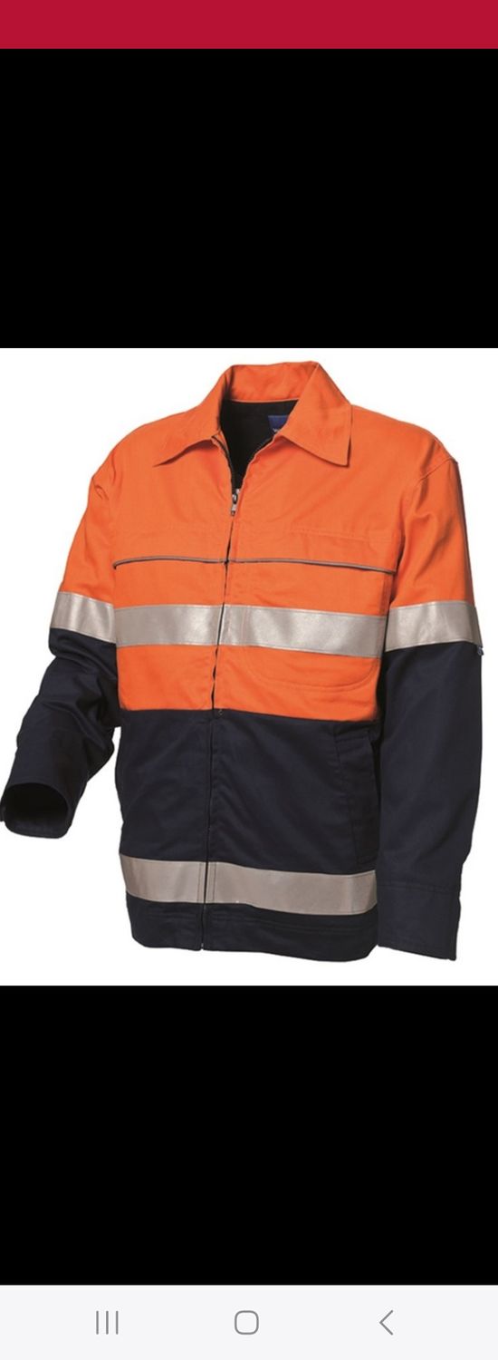 WorkSence HiVis Cotton Drill Jacket HD