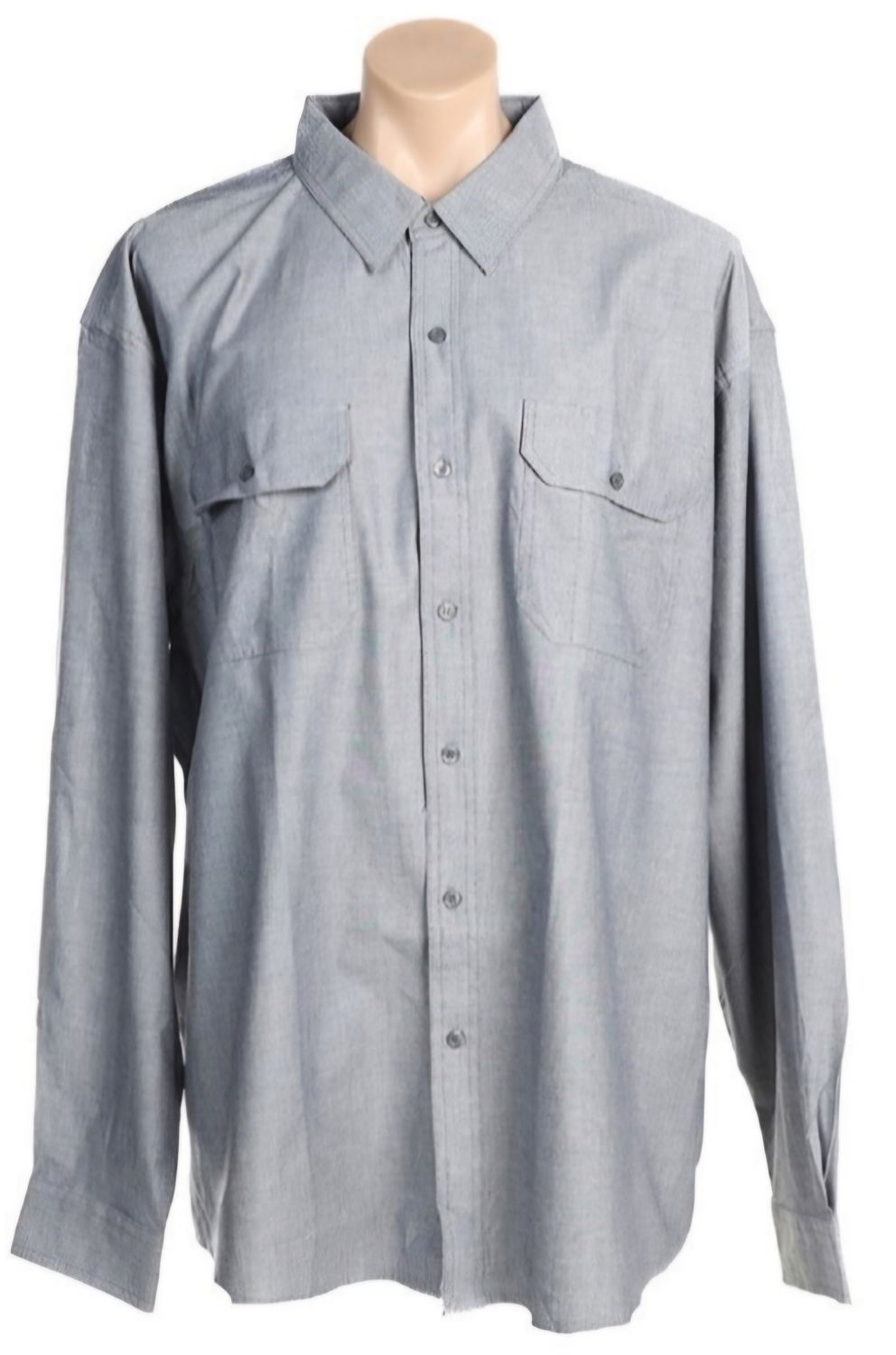 WorkSense Premium Denim Chambray Long Sleeve Shirt