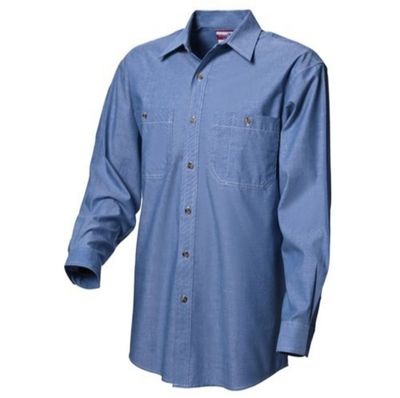 WorkSense Premium Chambray Long Sleeve Shirt.