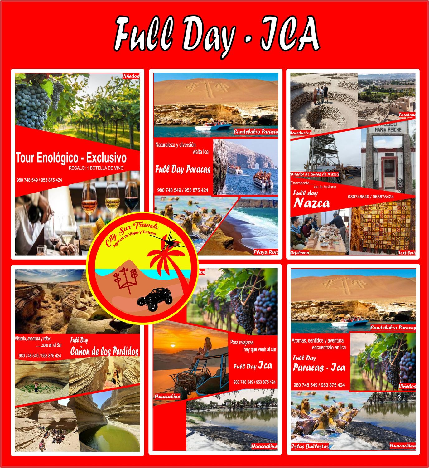 Paquetes Full Days en Ica