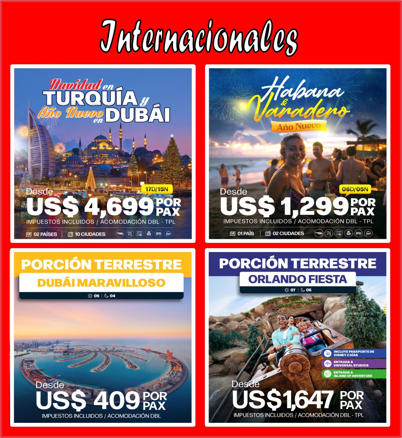 Paquetes Internacionales y Año Nuevo 2026 Paquetes Internacionales y Año Nuevo 2026