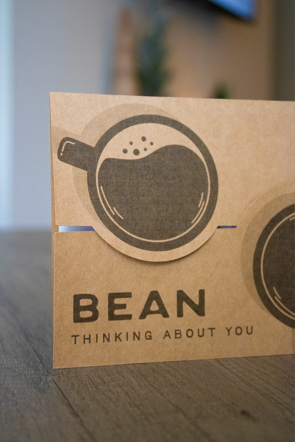 Bean Thinking About You Card