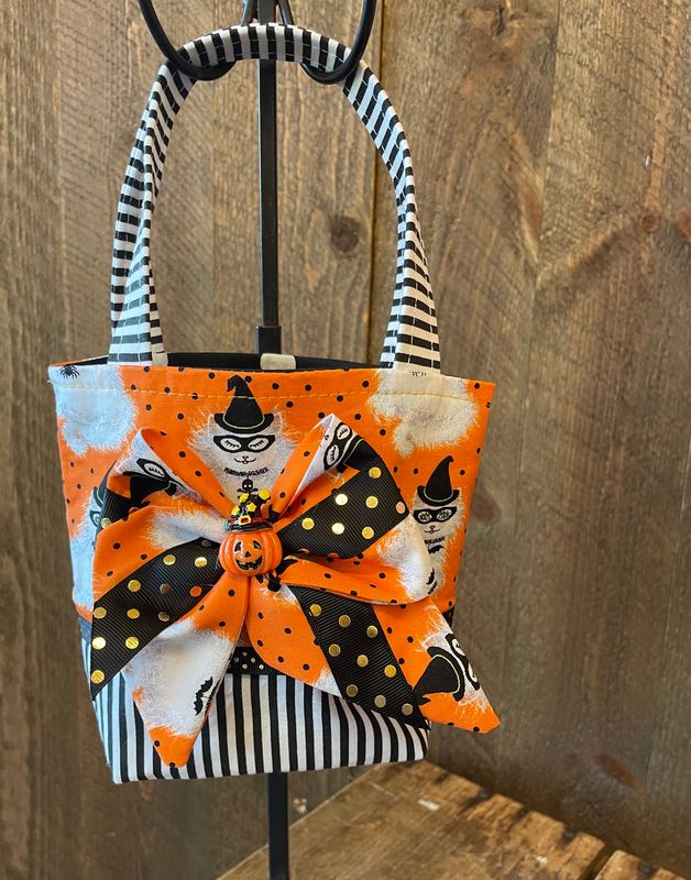 Thornkat Kids Handmade Halloween Kitties Girls Purse