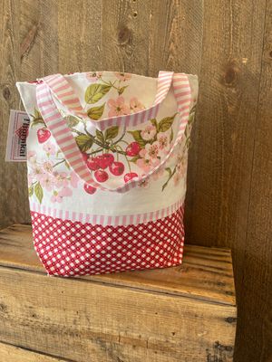 Cherry and blossom tote bag
