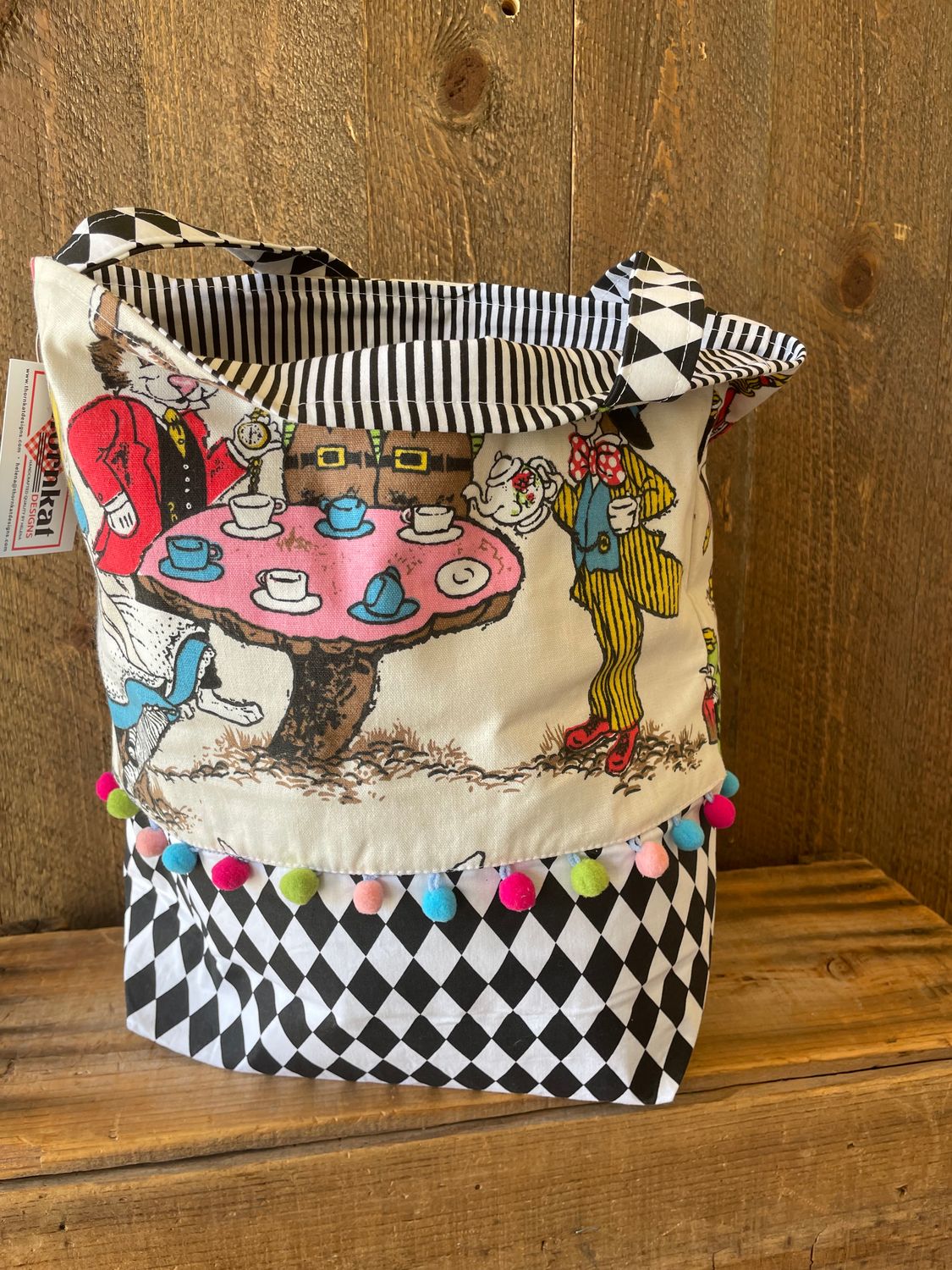 Alice in wonderland tote bag