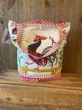 Cockadoodle doo Rooster tea towel tote bag