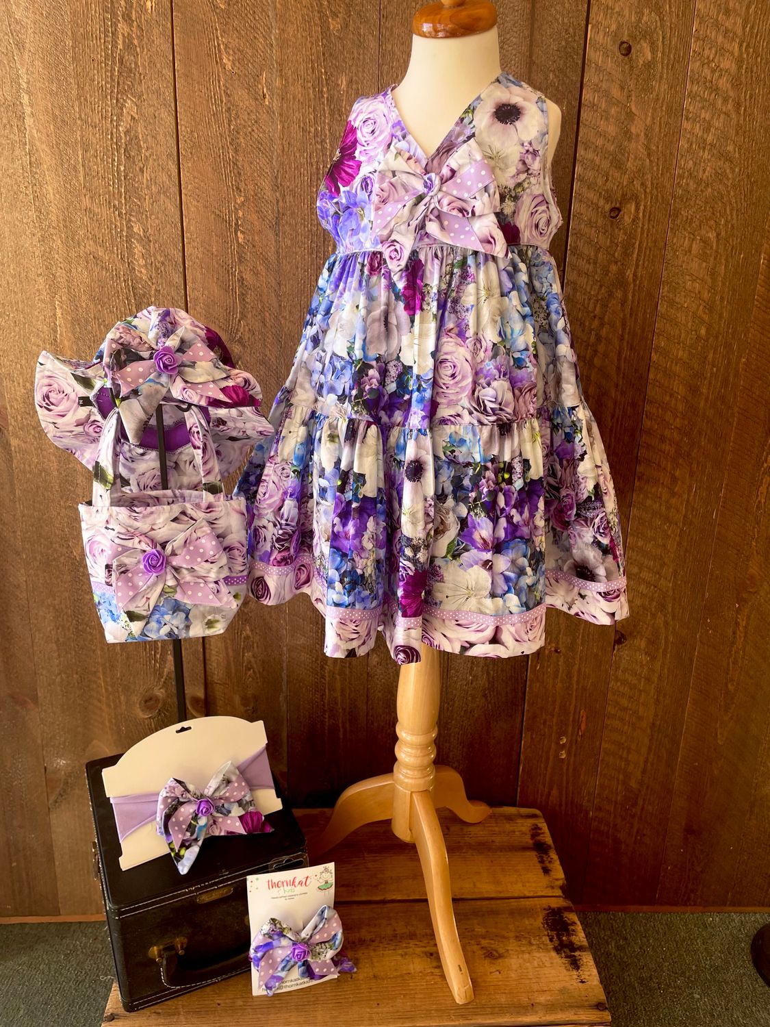 Sweet lilac floral dress