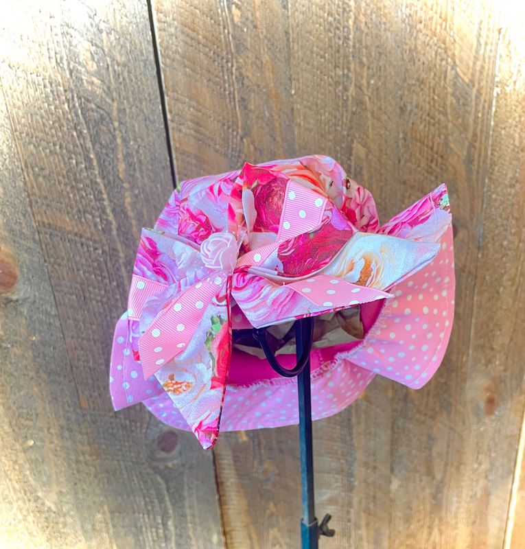 Pink rose hat