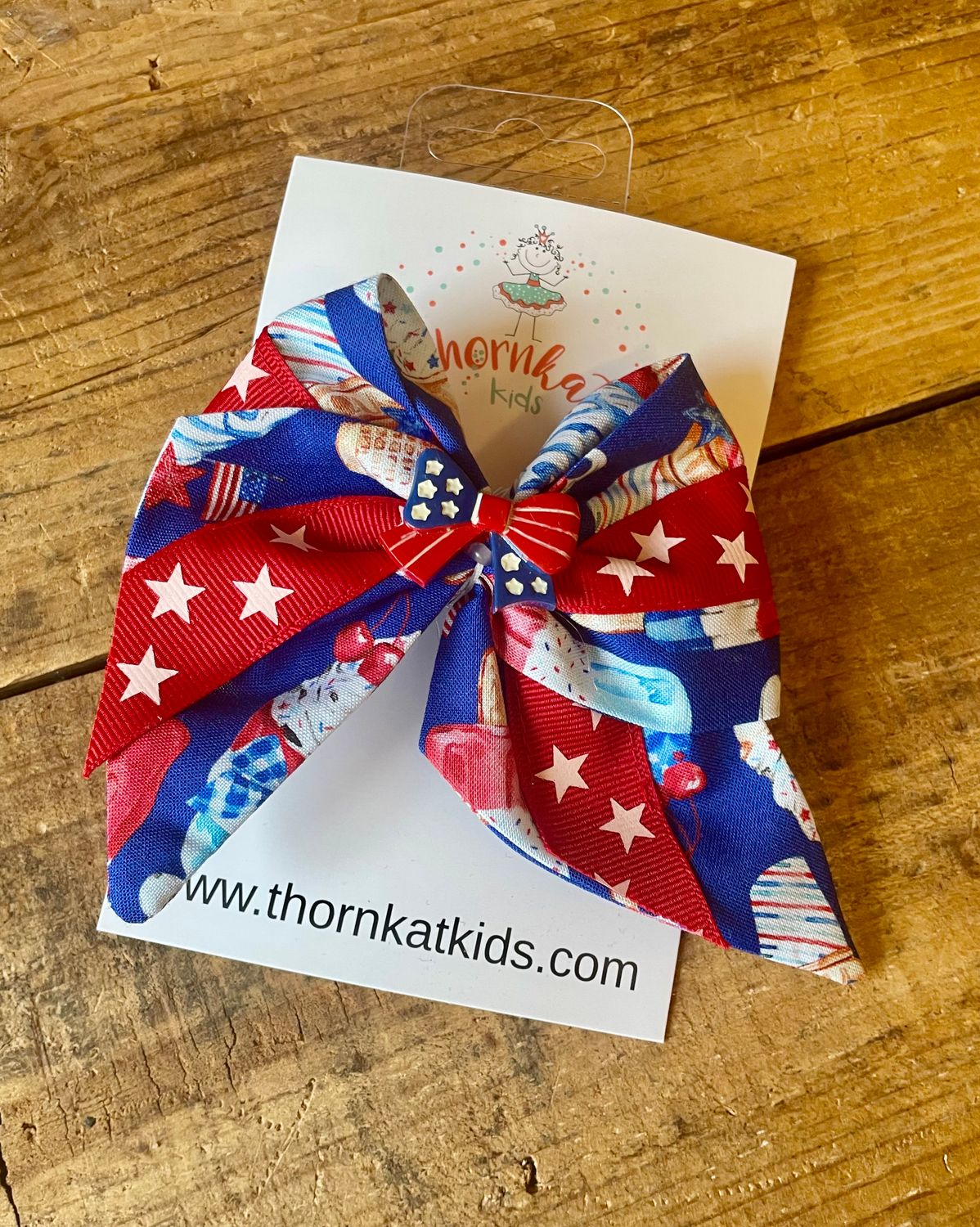 July 4th hair bow