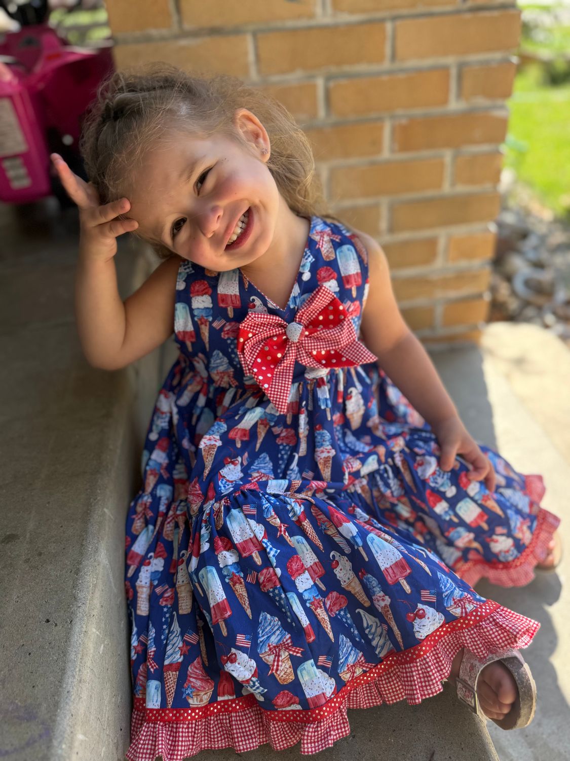 July 4th ice cream treats dress