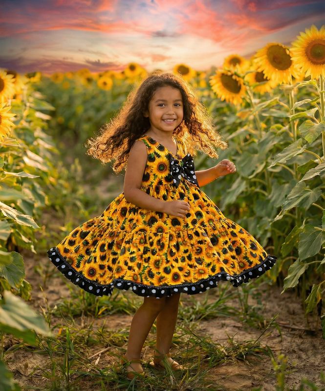 Children's twirly dresses