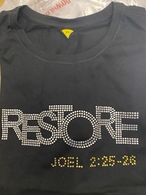 Special Edition Blinged Restore T-shirt with Tassel