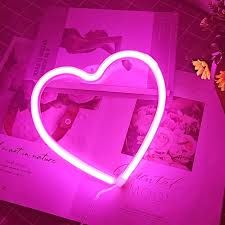 LED NEON PINK HEART LIGHT