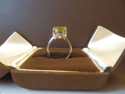 ANELLO IN ARGENTO E CITRINO ANELLO IN ARGENTO E CITRINO