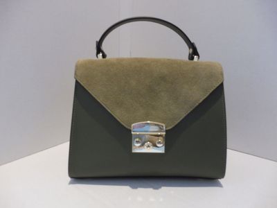 Borsa in pelle e camoscio Borsa in pelle e camoscio