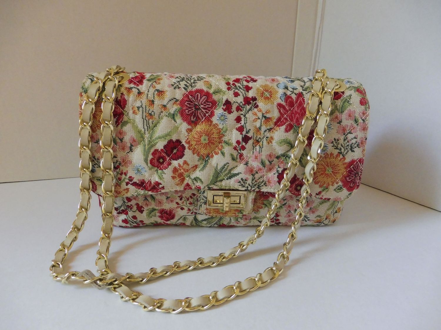 Borsa tessuto floreale Borsa tessuto floreale