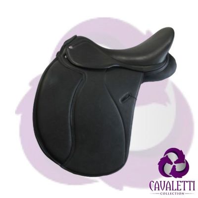 Cavaletti Dressuurzadel Covered Zwart