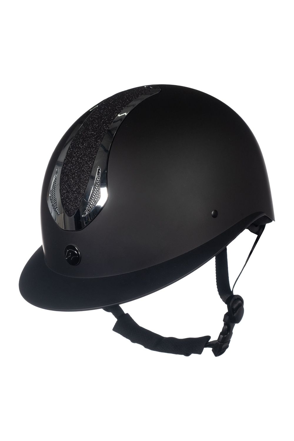 HKM Rijhelm Illusion Zwart Zilver