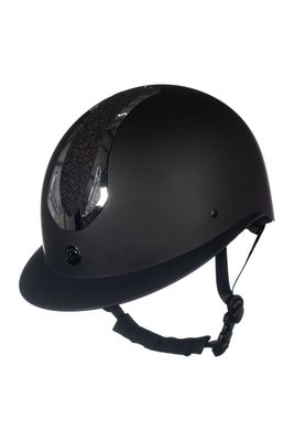 HKM Rijhelm Illusion Zwart Zilver