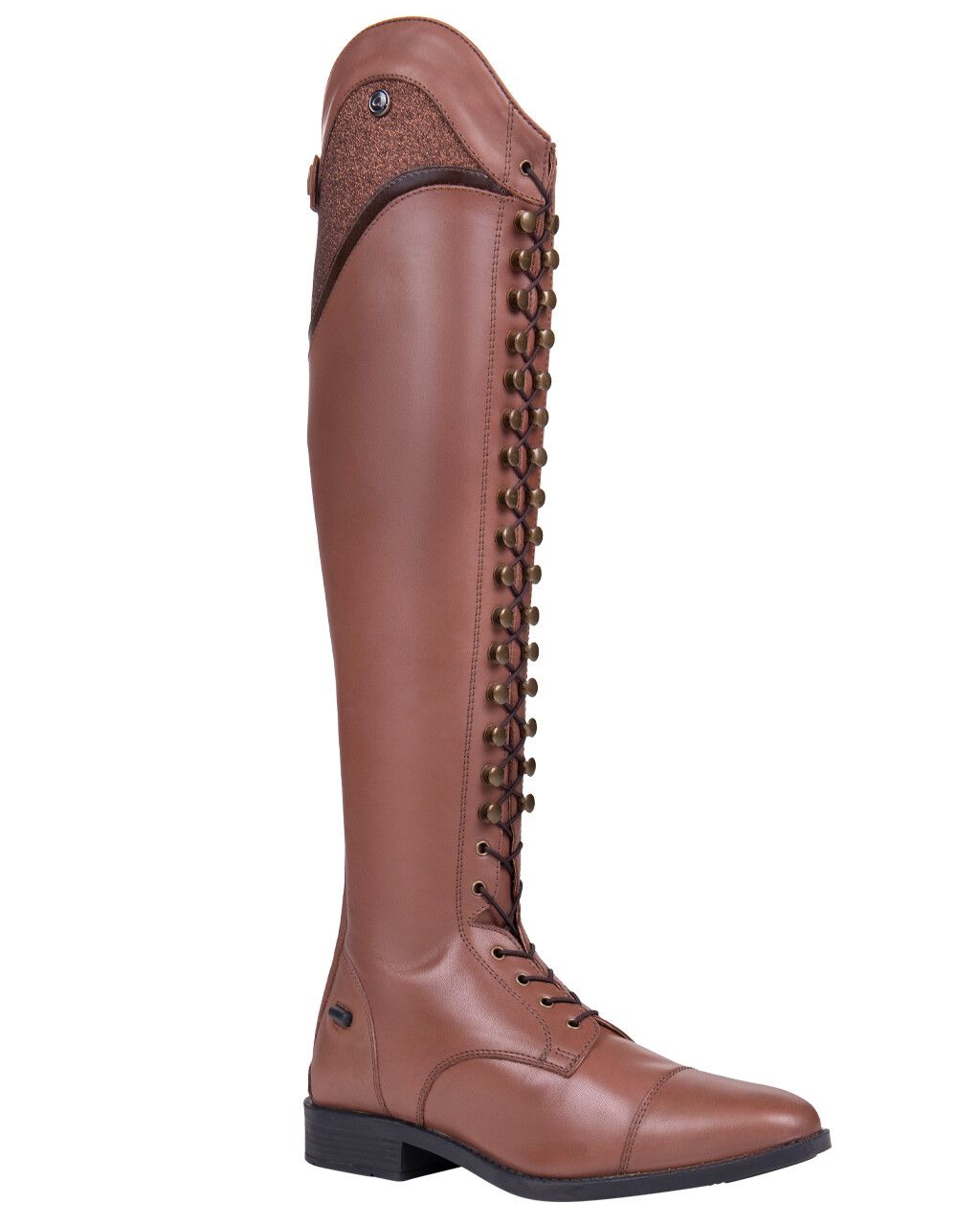 QHP Dames Medium Hailey Rijlaarzen Cognac OUTLET