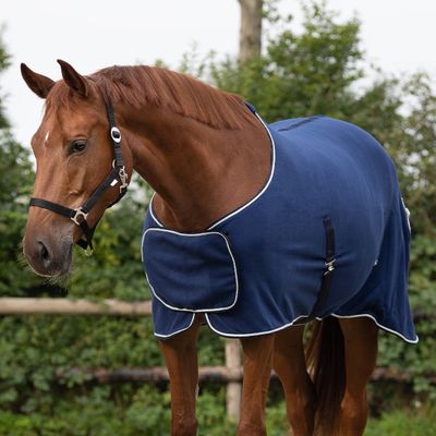 QHP zweetdeken ornament Navy