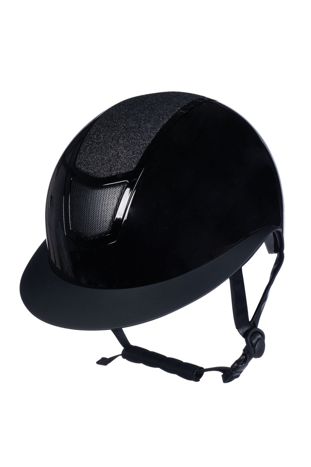 HKM Rijhelm Shiny Diamond Zwart