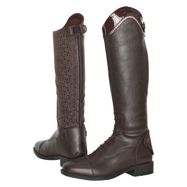 IR Rijlaarzen kids alker glam Bruin Rosegold