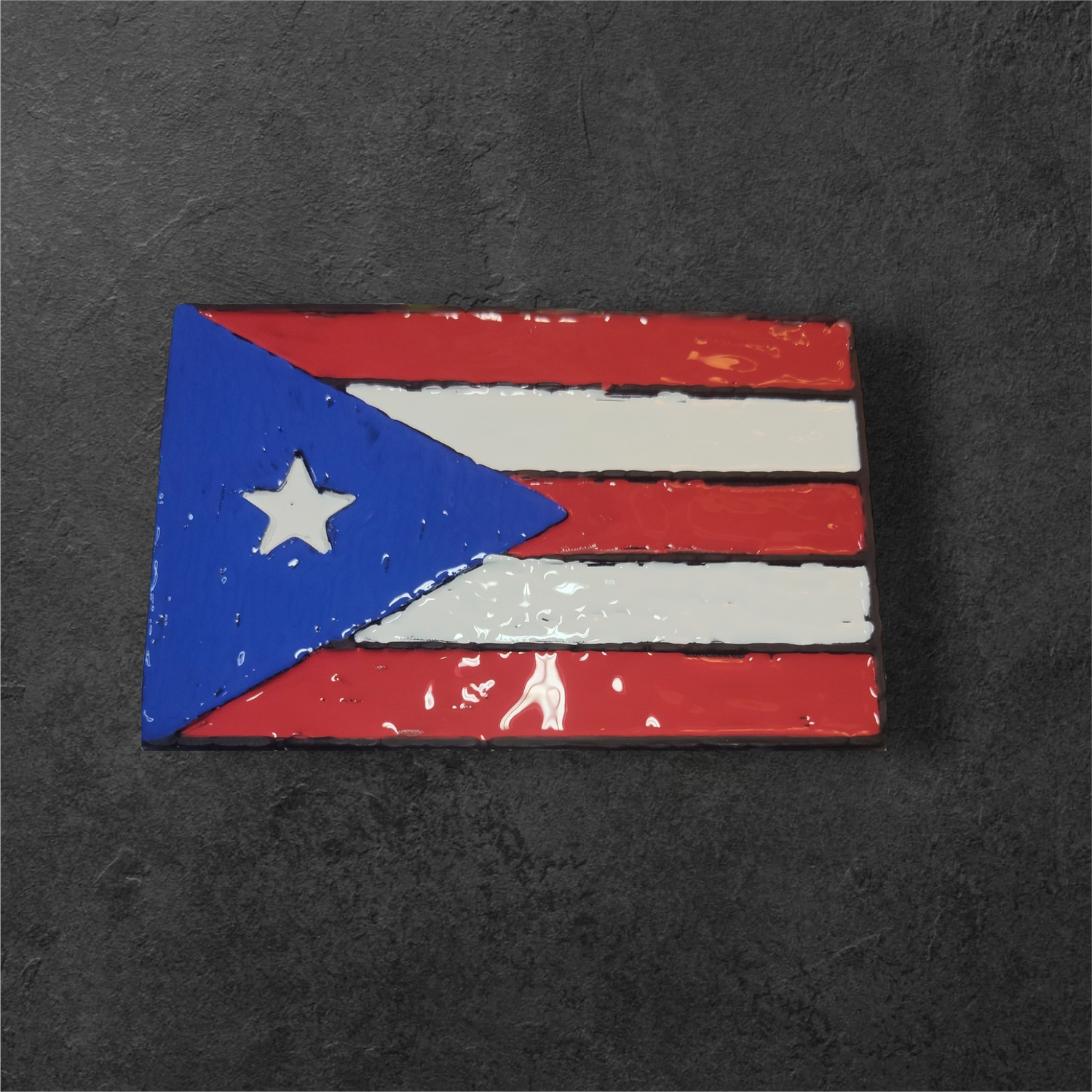 Large Puerto Rico Flag freshie