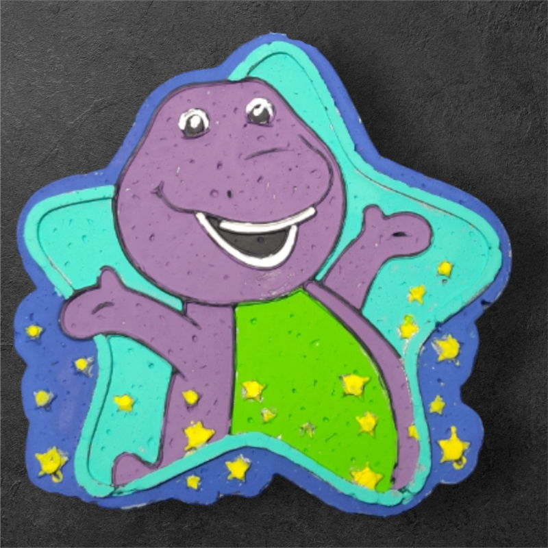 Purple dinosaur freshie