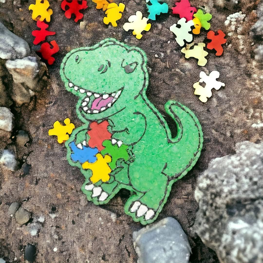 Autism dino custom freshie